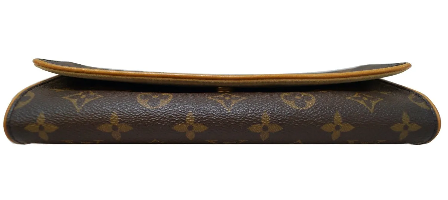 LOUIS VUITTON Monogram Canvas Pochette Twin GM Pouch