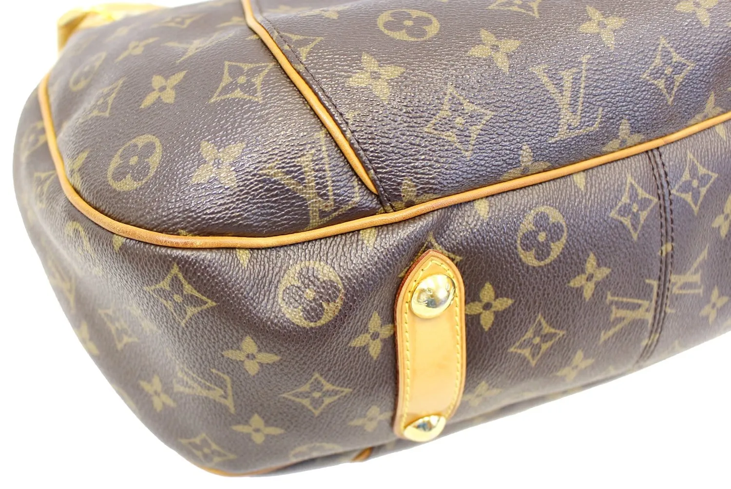 LOUIS VUITTON Monogram Galliera PM Brown Shoulder Handbag