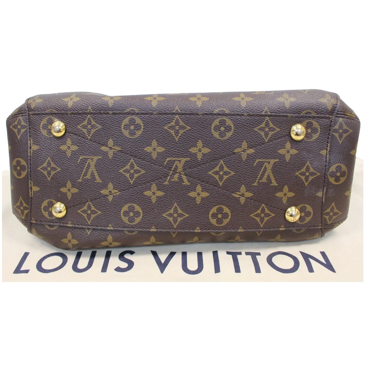 LOUIS VUITTON Montaigne MM Monogram Canvas Shoulder Bag Brown