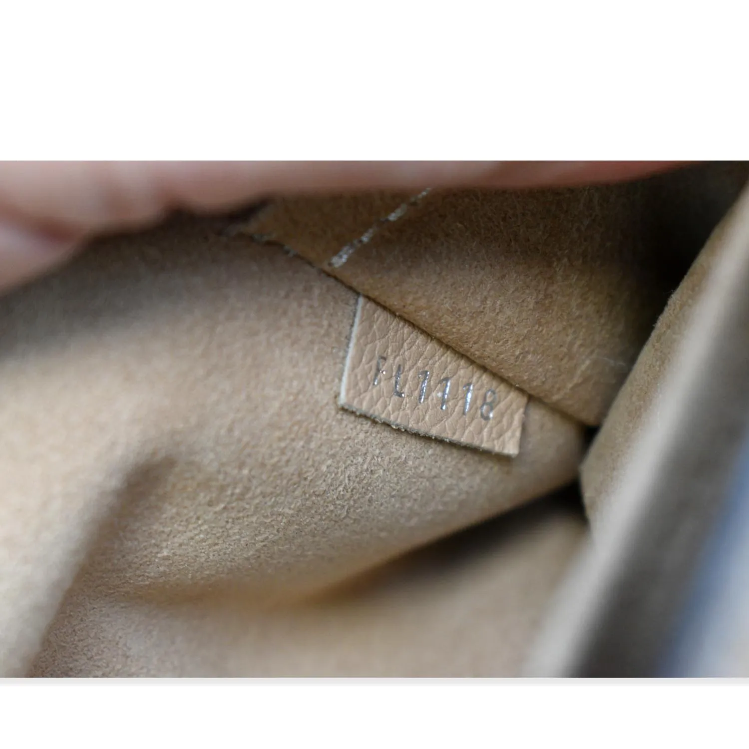 LOUIS VUITTON Mylockme Chain Calf Leather Chain Shoulder Bag Taupe