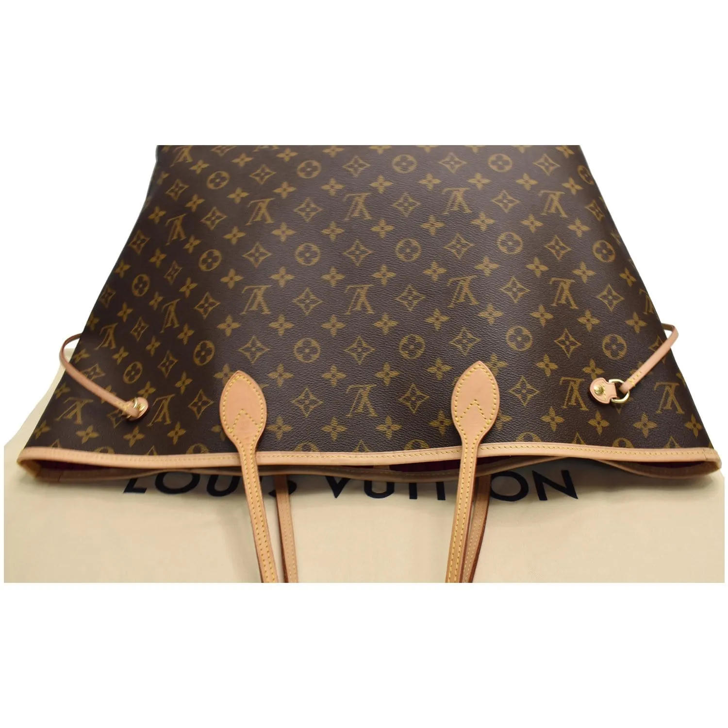 LOUIS VUITTON Neverfull GM Monogram Canvas Shoulder Bag Brown