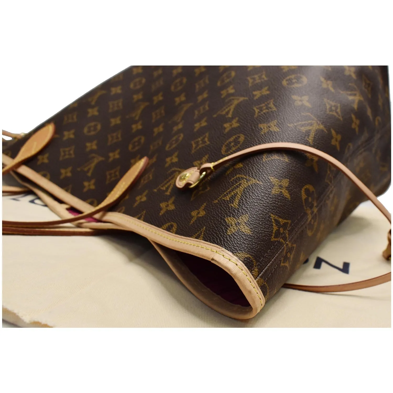 LOUIS VUITTON Neverfull GM Monogram Canvas Shoulder Bag Brown