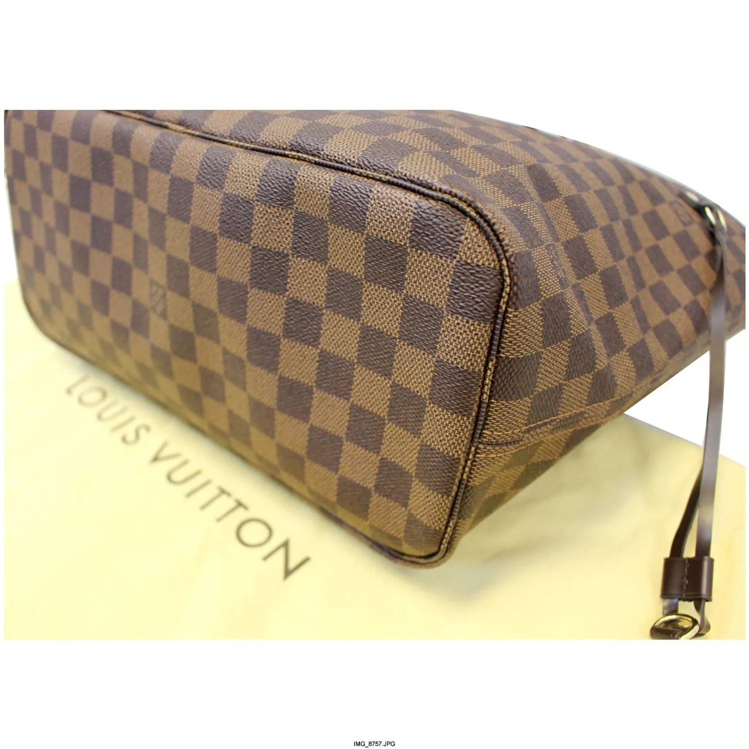 LOUIS VUITTON Neverfull MM Damier Ebene Shoulder Bag