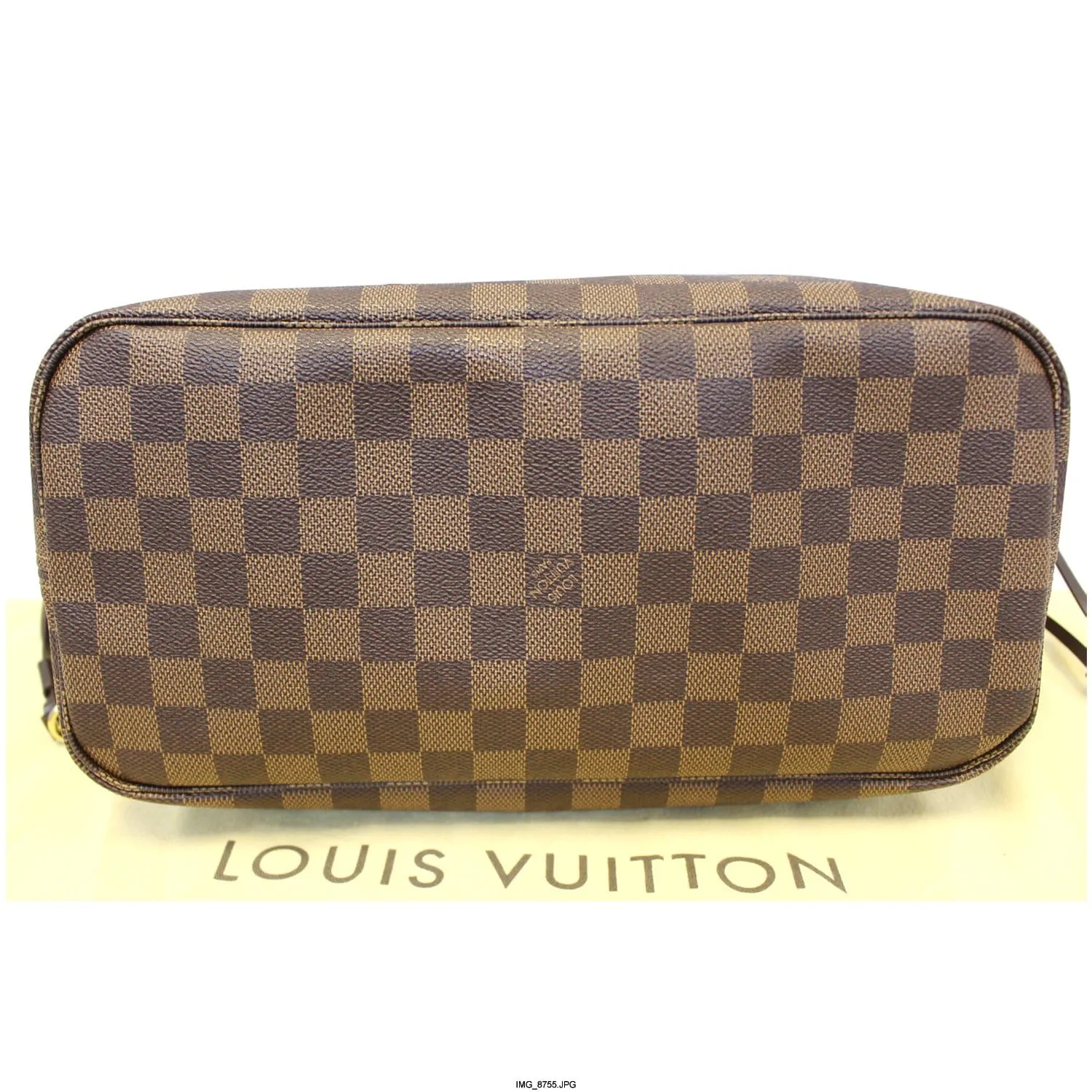 LOUIS VUITTON Neverfull MM Damier Ebene Shoulder Bag