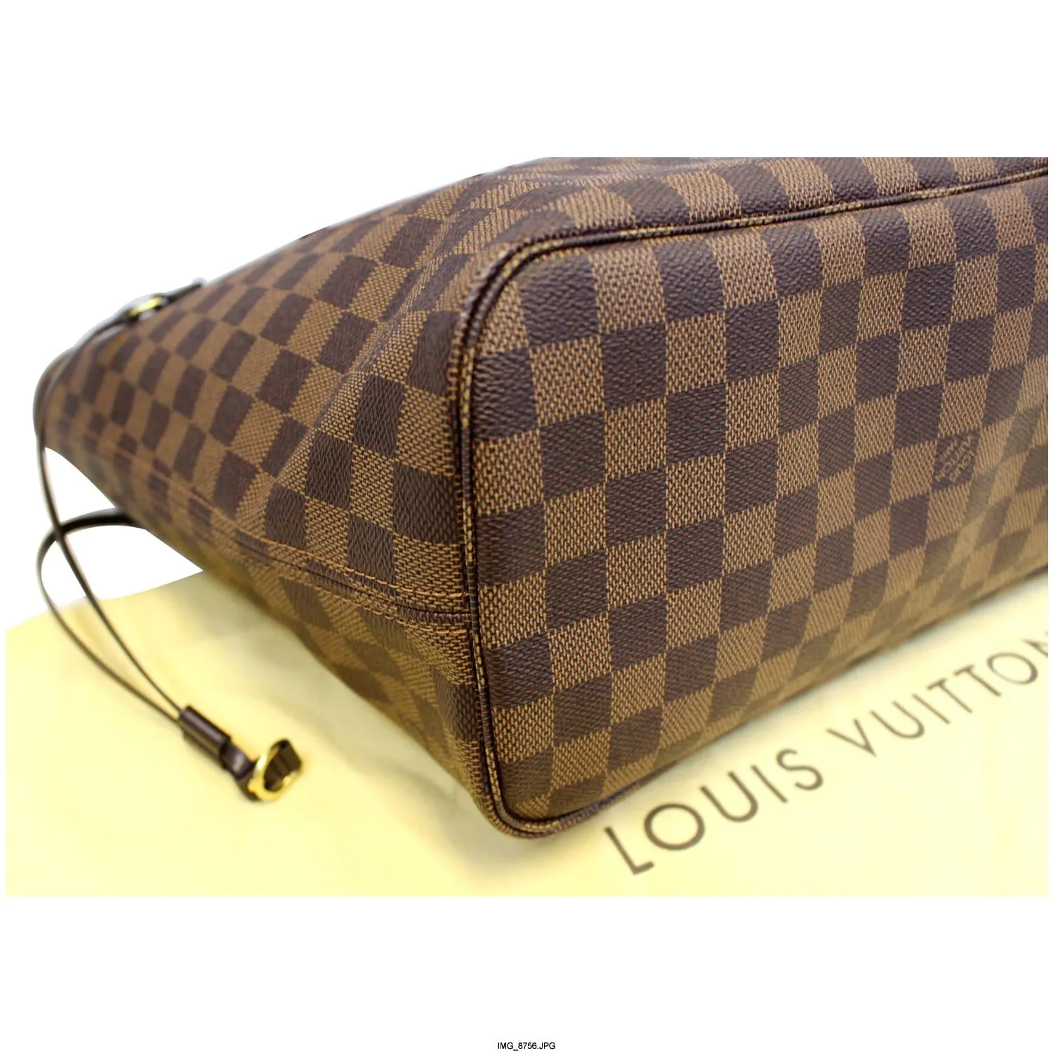 LOUIS VUITTON Neverfull MM Damier Ebene Shoulder Bag