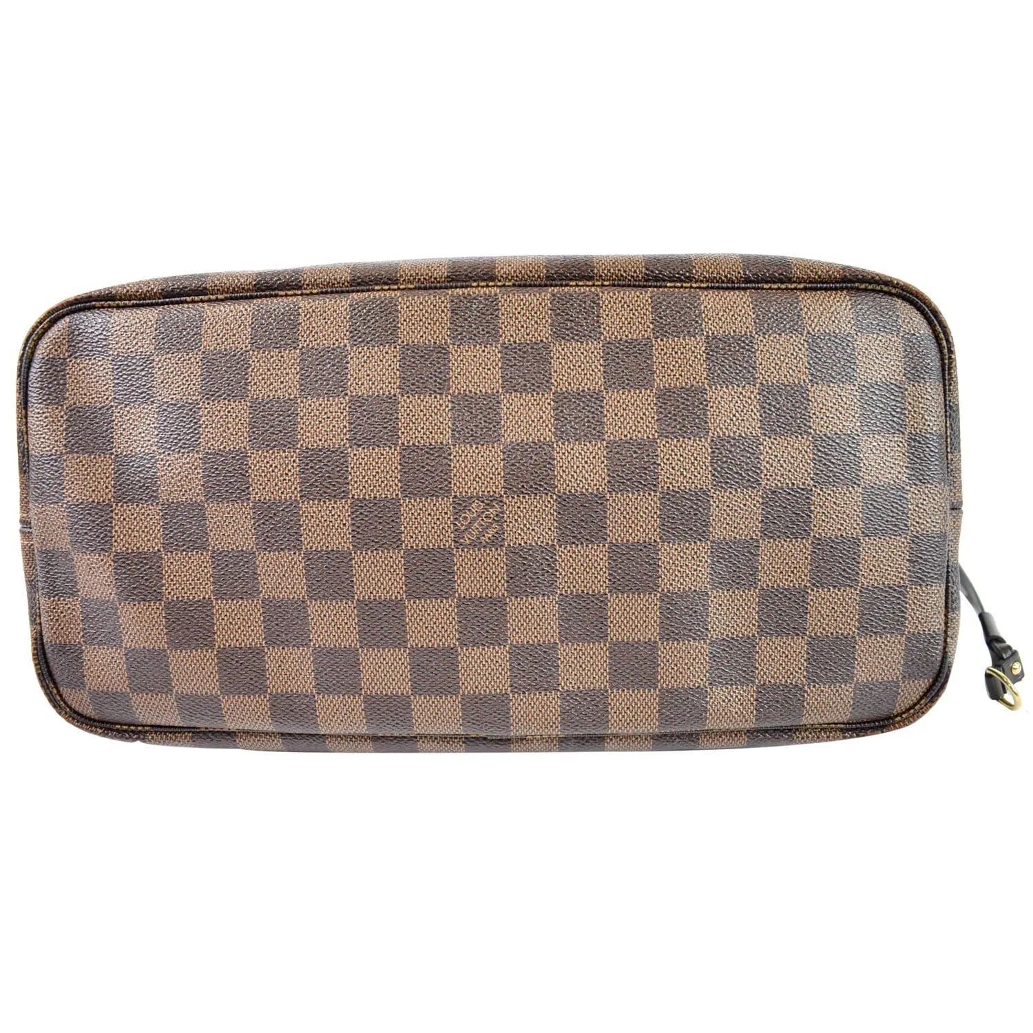 LOUIS VUITTON Neverfull MM Damier Ebene Tote Shoulder Bag Brown