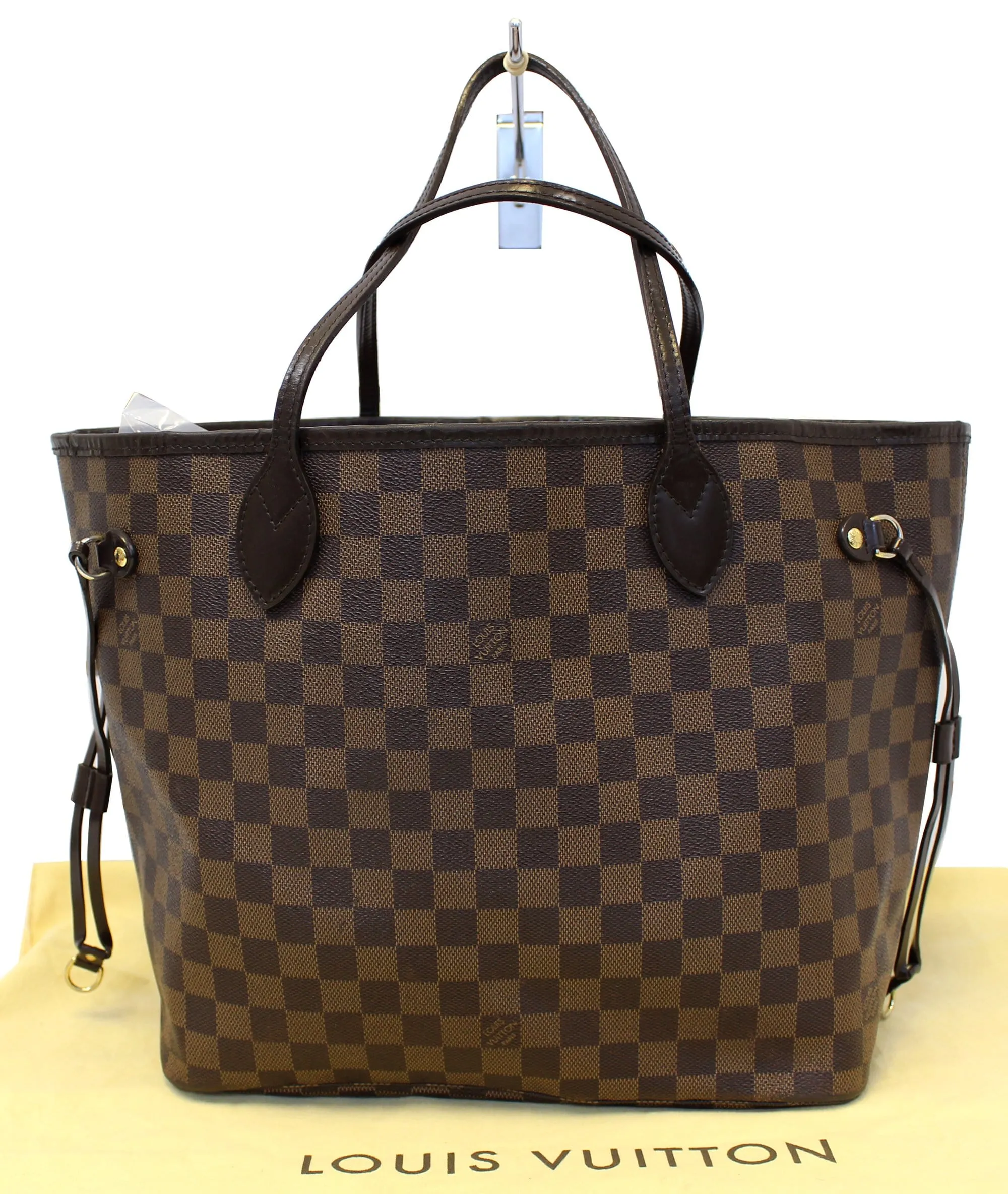 LOUIS VUITTON Neverfull MM Damier Ebene  Tote Shoulder Bag
