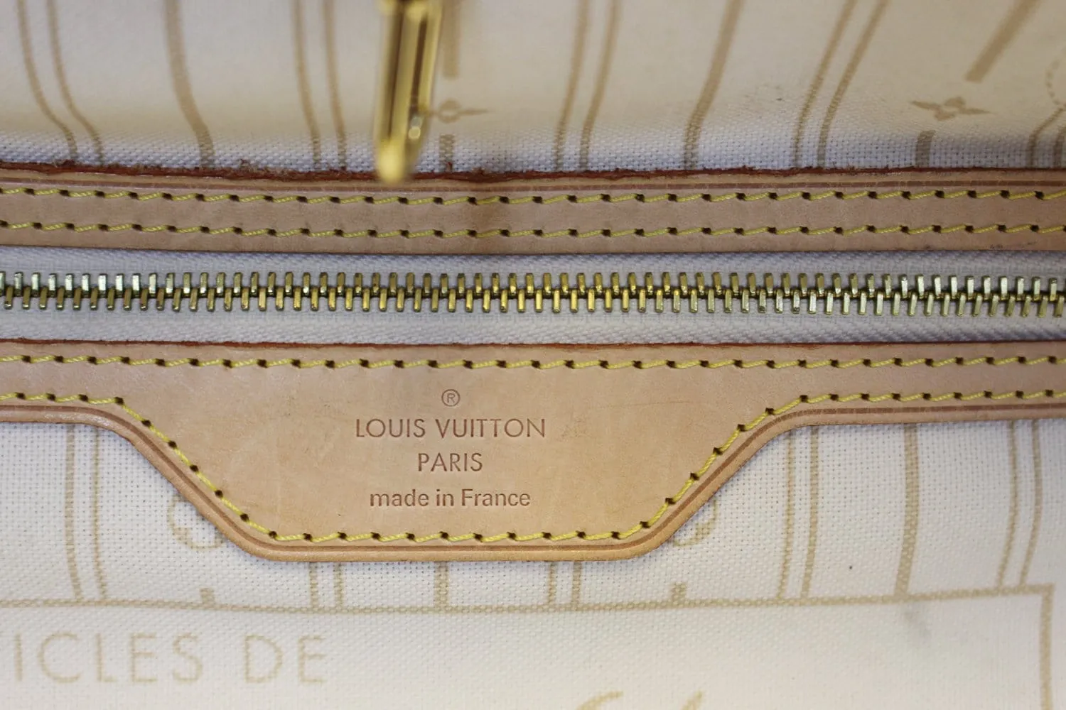 LOUIS VUITTON Neverfull PM Damier Azur Tote Shoulder Bag