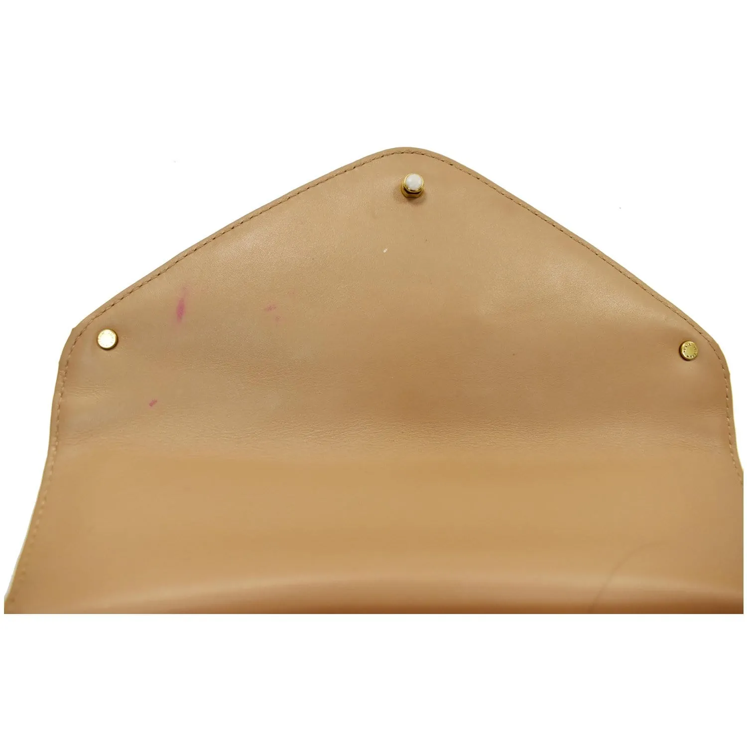 LOUIS VUITTON New Wave Chain MM Calfskin Leather Shoulder Bag Beige