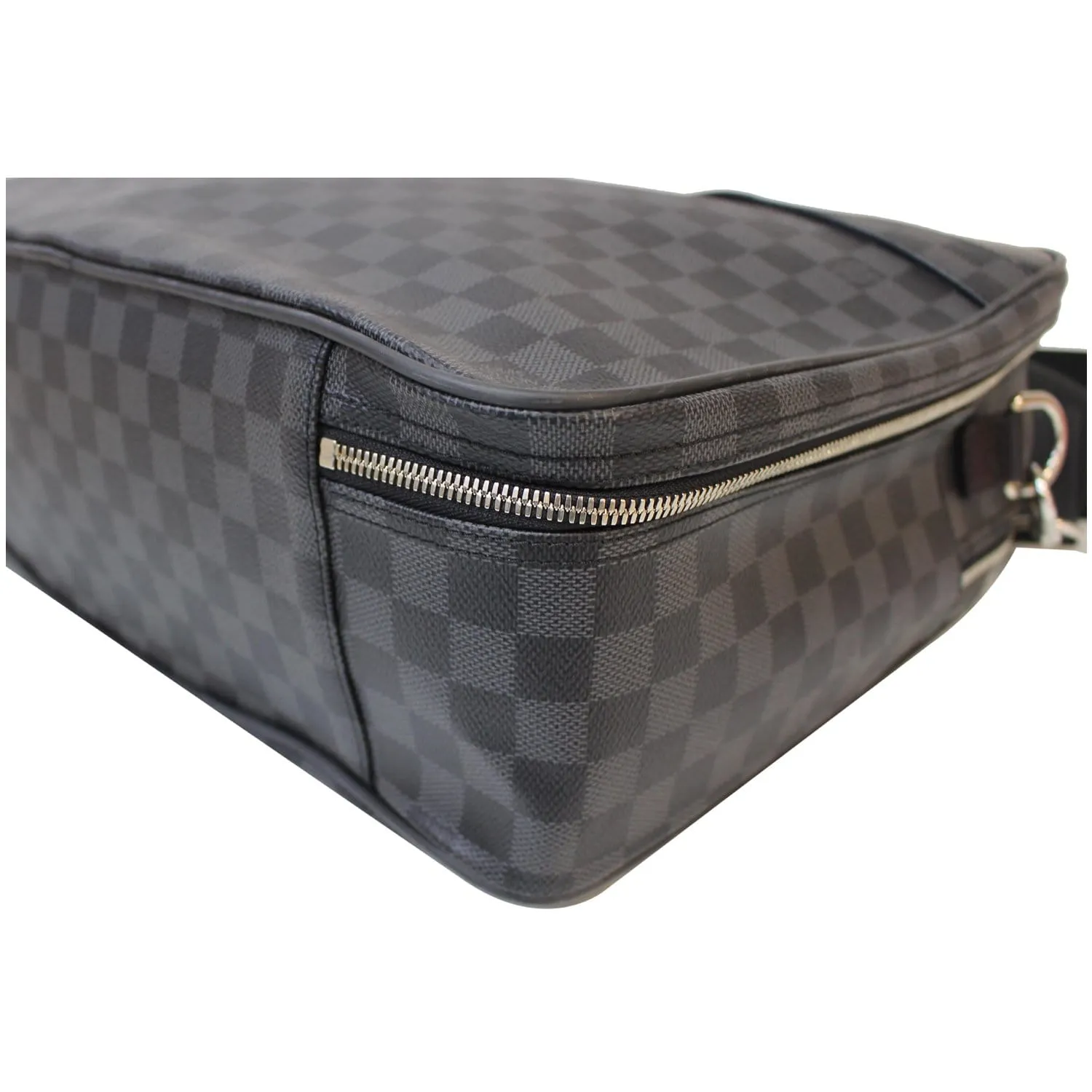 LOUIS VUITTON Overnight Damier Graphite Business Travel Bag Black