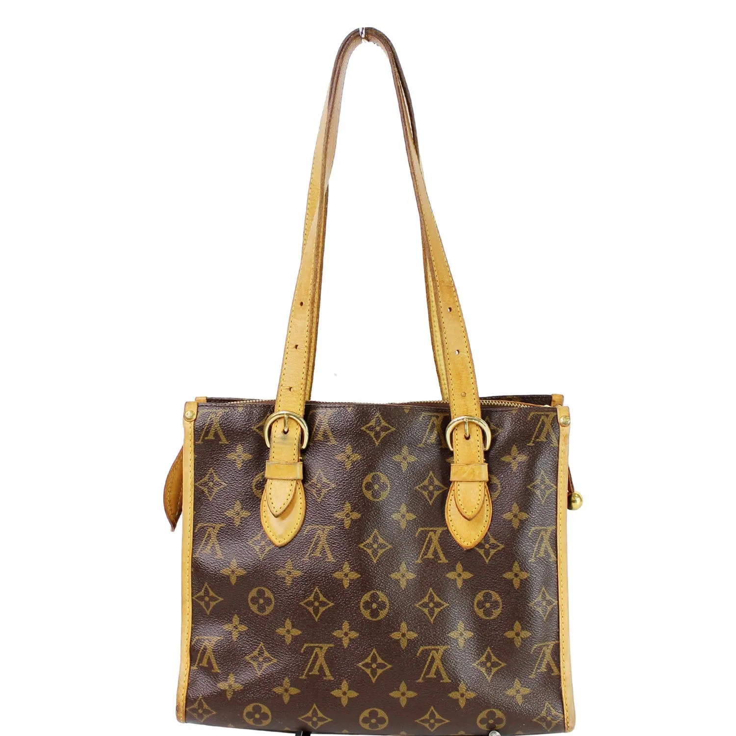 LOUIS VUITTON Popincourt Haut Monogram Canvas Shoulder Bag Brown