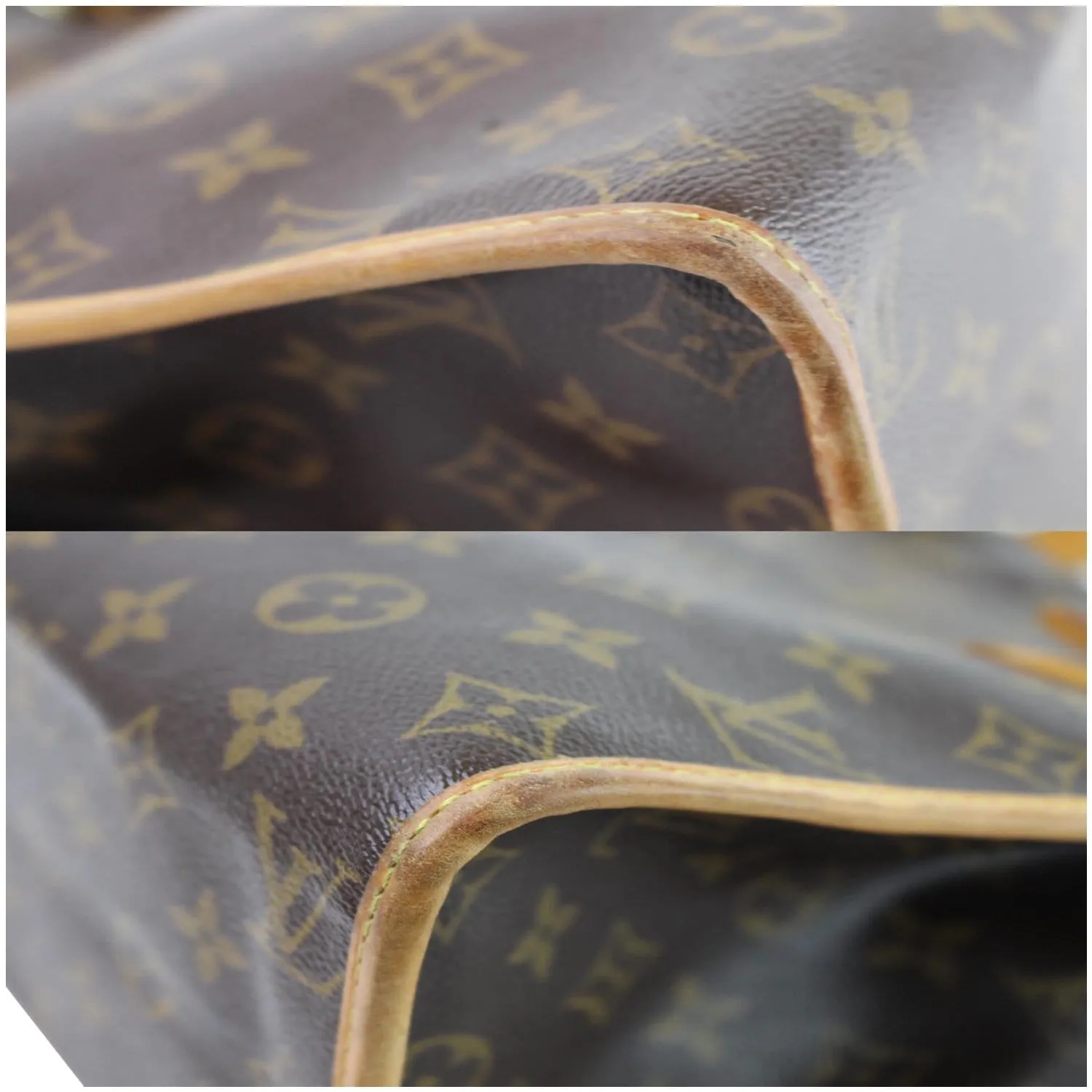 LOUIS VUITTON Popincourt Haut Monogram Canvas Shoulder Bag Brown