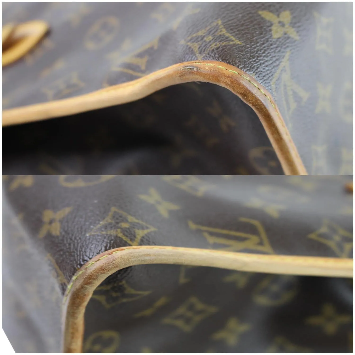 LOUIS VUITTON Popincourt Haut Monogram Canvas Shoulder Bag Brown
