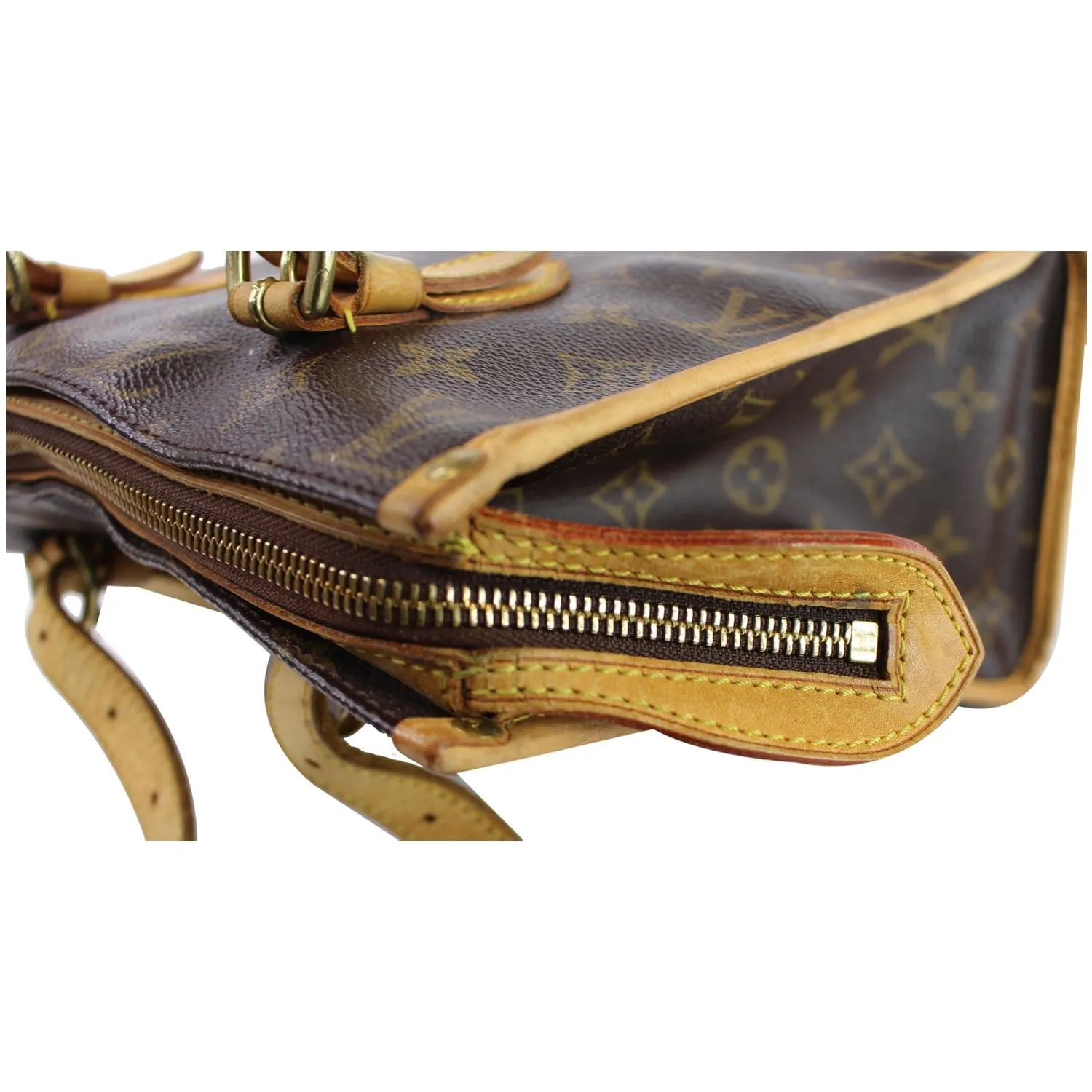 LOUIS VUITTON Popincourt Haut Monogram Canvas Shoulder Bag Brown