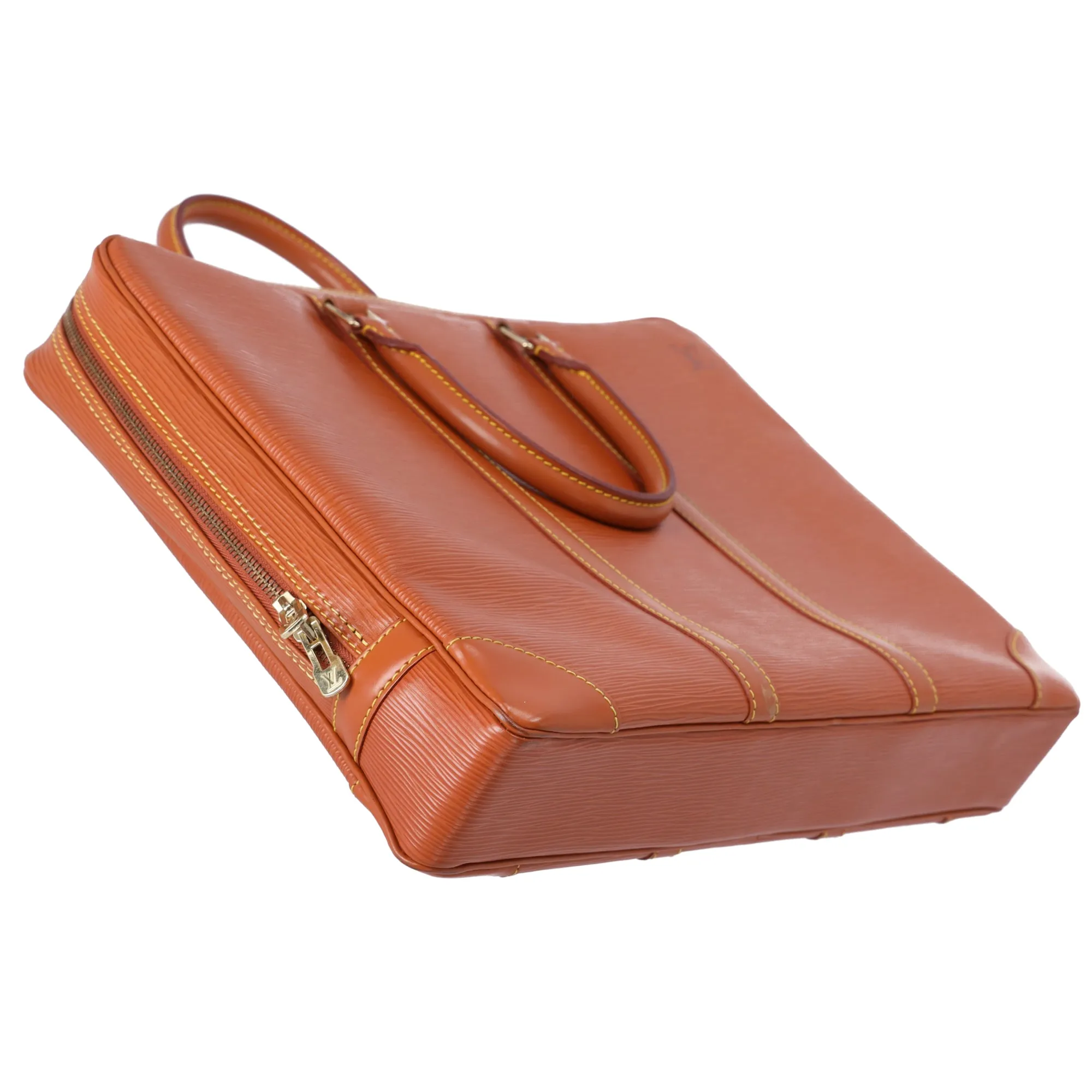 Louis Vuitton Porte Documents Voyage Business Bag M54473 Light Brown Epi