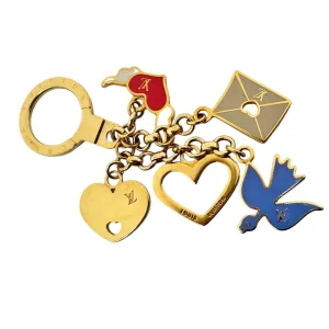 LOUIS VUITTON "Love Birds" Key Ring / Bag Charm