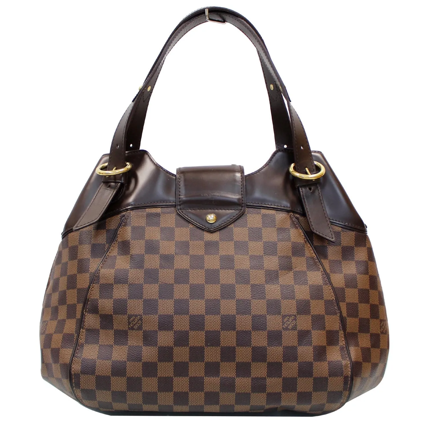 LOUIS VUITTON Sistina GM Damier Ebene Shoulder Handbag Brown - 15% OFF