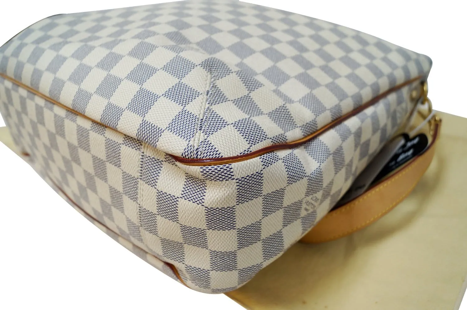 LOUIS VUITTON Soffi Damier Azur Canvas White Shoulder Handbag