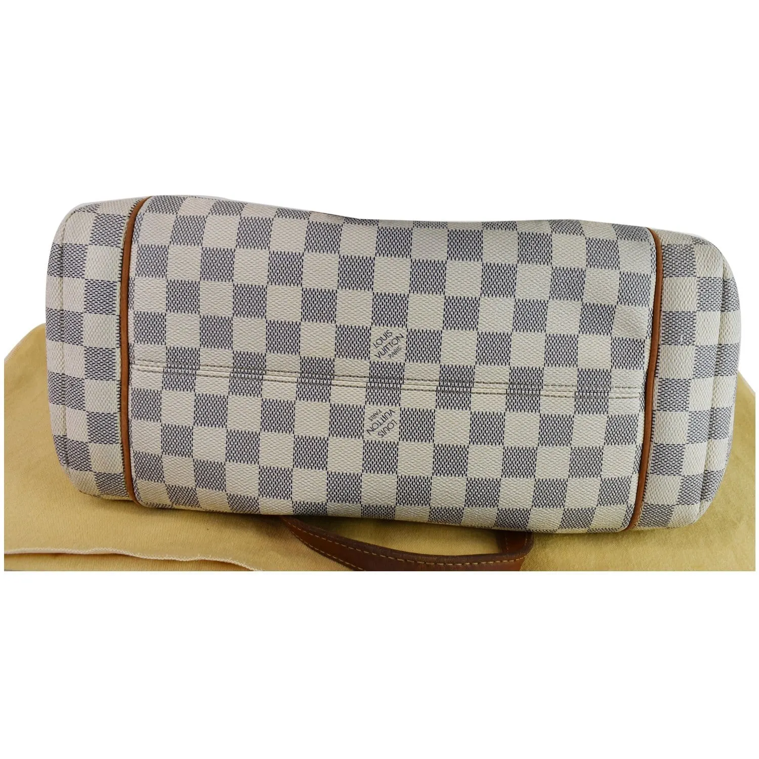 LOUIS VUITTON Totally MM Damier Azur Shoulder Bag White