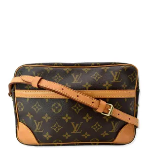 LOUIS VUITTON Trocadero 27 Monogram Canvas Shoulder Bag Brown