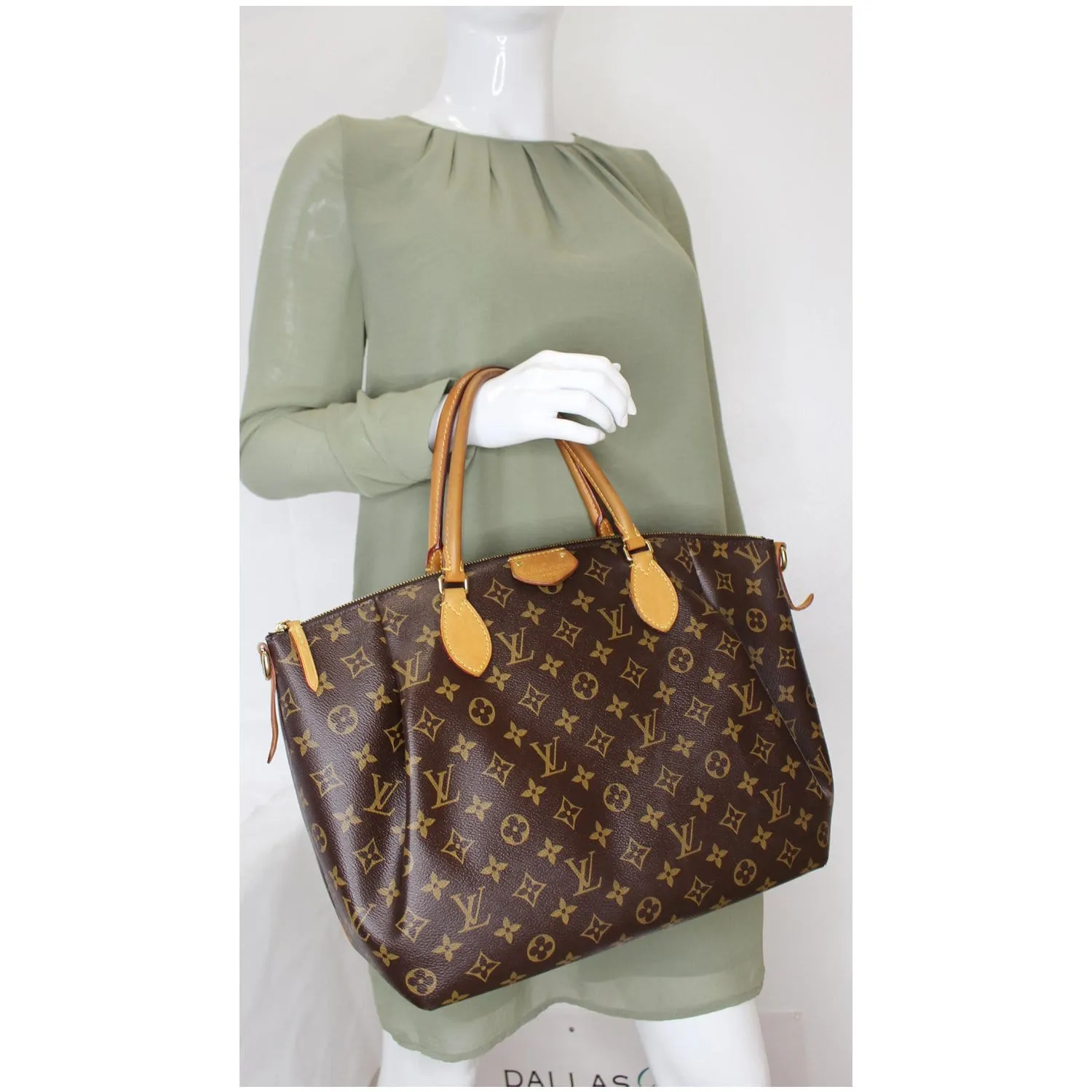 LOUIS VUITTON Turenne GM Monogram Canvas 2 Way Shoulder Bag Brown