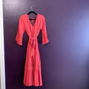 Lovecolette rust color dress with lace detail . NWT