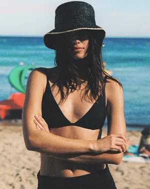 L*Space Black Isadora Bucket Hat