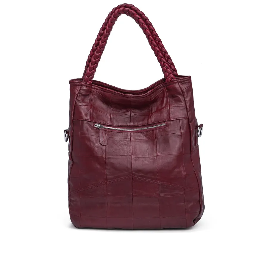 <bold>Bucket / Tote Bag <br>Genuine-Leather