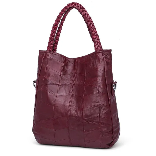 <bold>Bucket / Tote Bag <br>Genuine-Leather