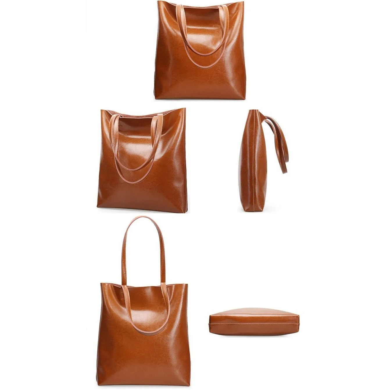 <bold>Bucket  / Tote Bag <br>Genuine-Leather