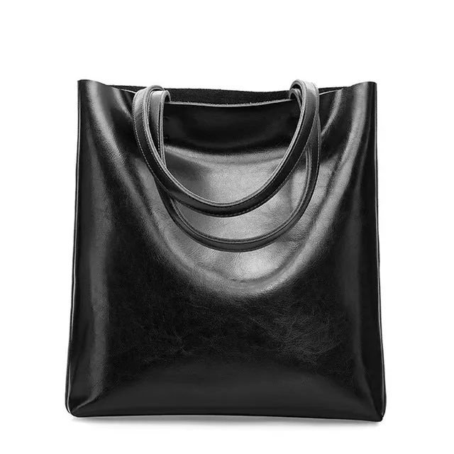 <bold>Bucket  / Tote Bag <br>Genuine-Leather