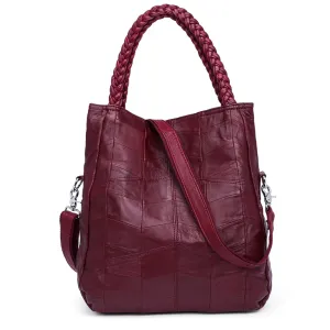 <bold>Bucket / Tote Bag <br>Genuine-Leather