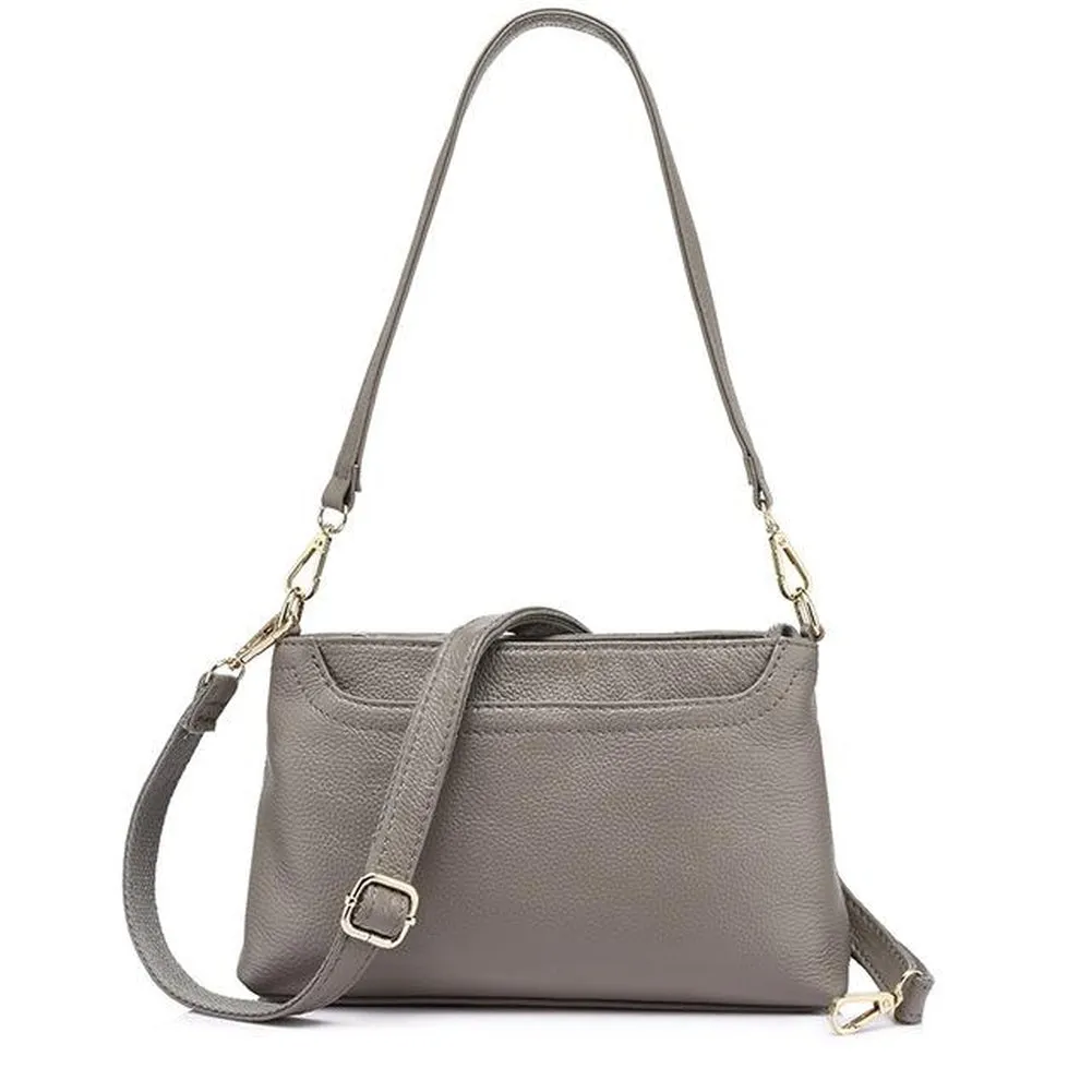 <bold>Crossbody / Shoulder Bag <br>Genuine-Leather