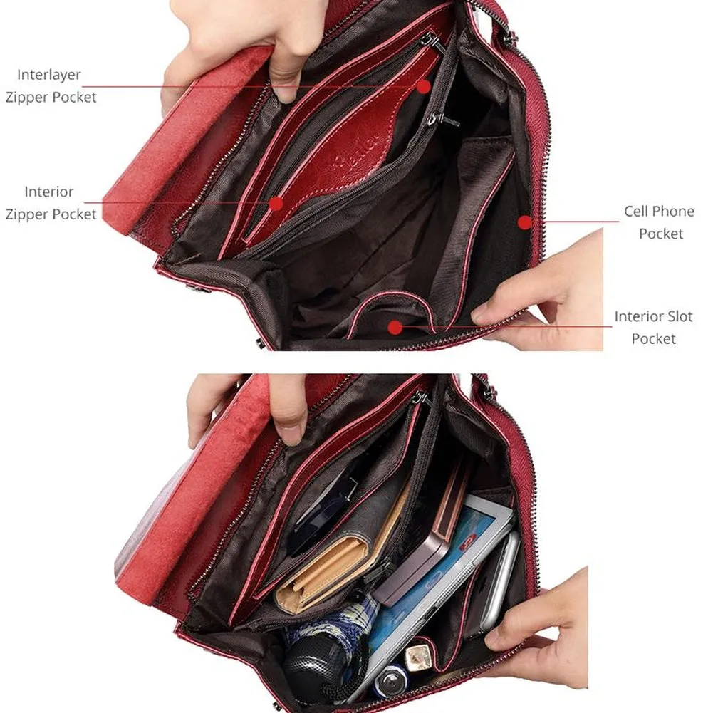 <bold>Fashion Backpack <br>Genuine-Leather