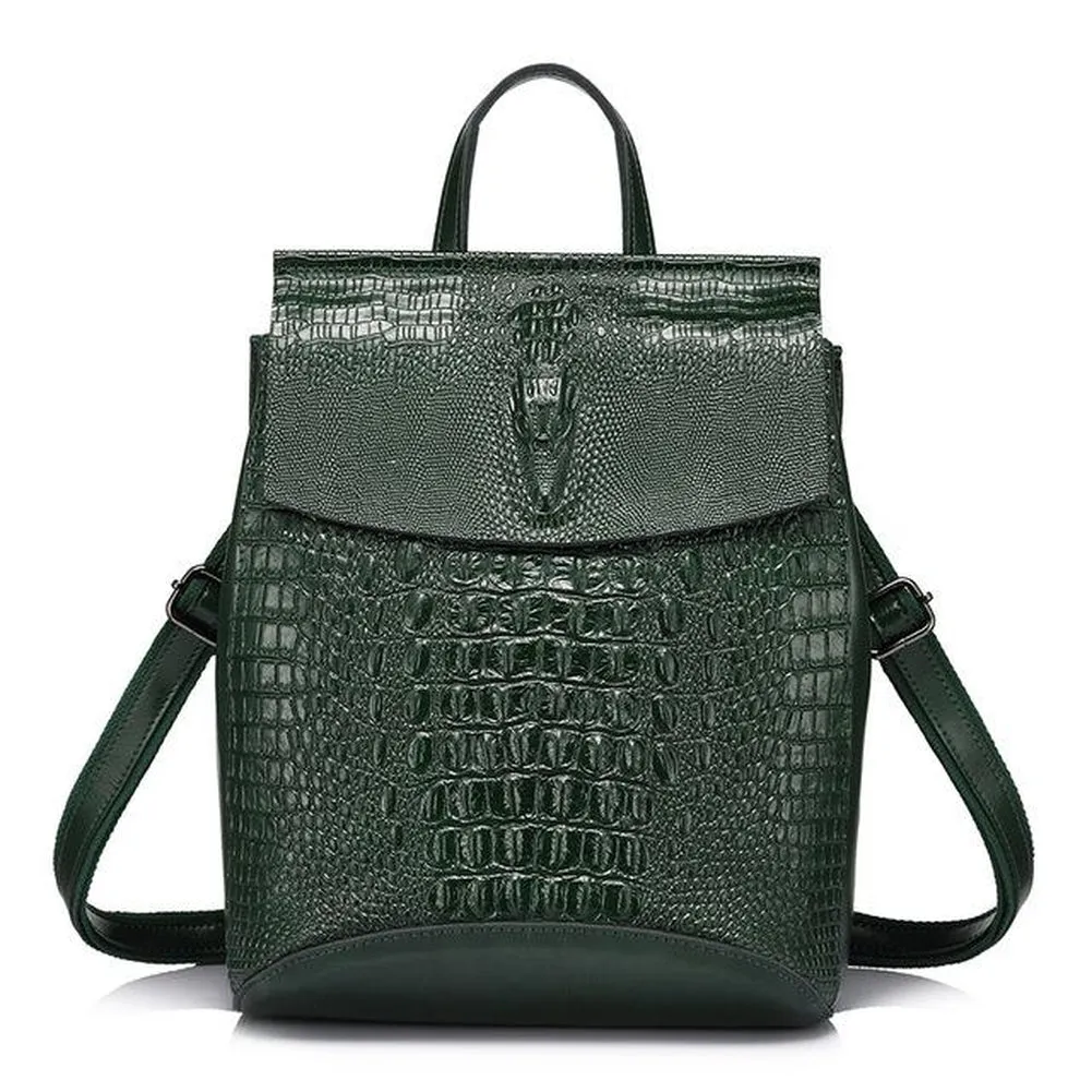 <bold>Fashion Backpack <br>Genuine-Leather
