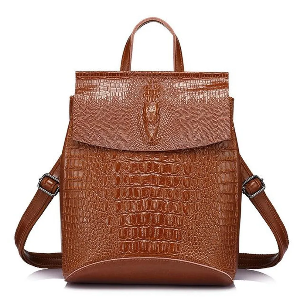 <bold>Fashion Backpack <br>Genuine-Leather