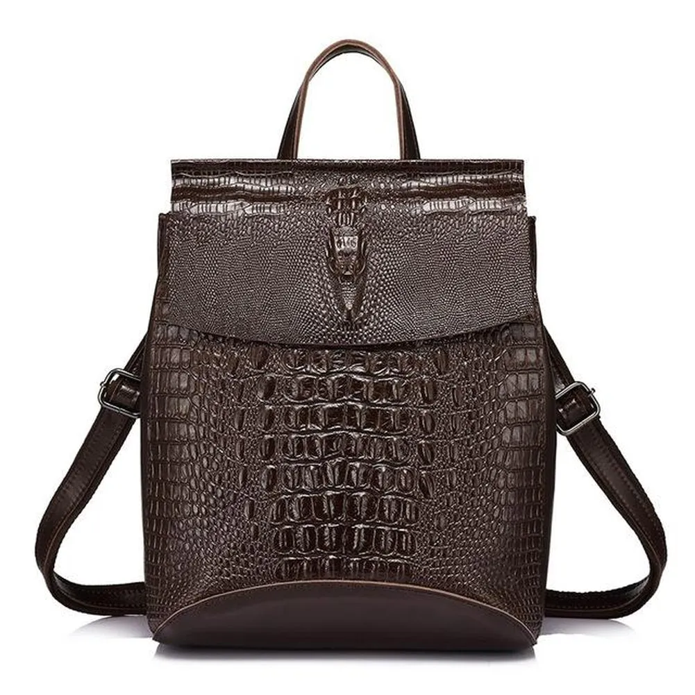 <bold>Fashion Backpack <br>Genuine-Leather