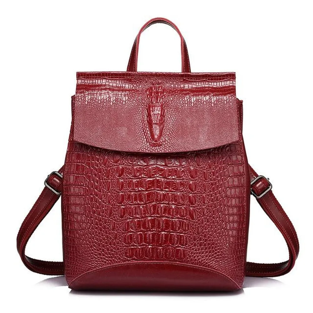 <bold>Fashion Backpack <br>Genuine-Leather