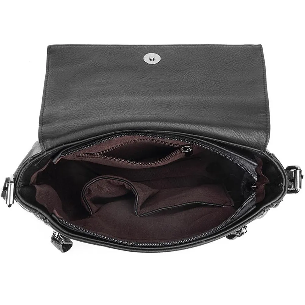 <bold>Messenger  / Shoulder Bag  <br>Vegan-Leather