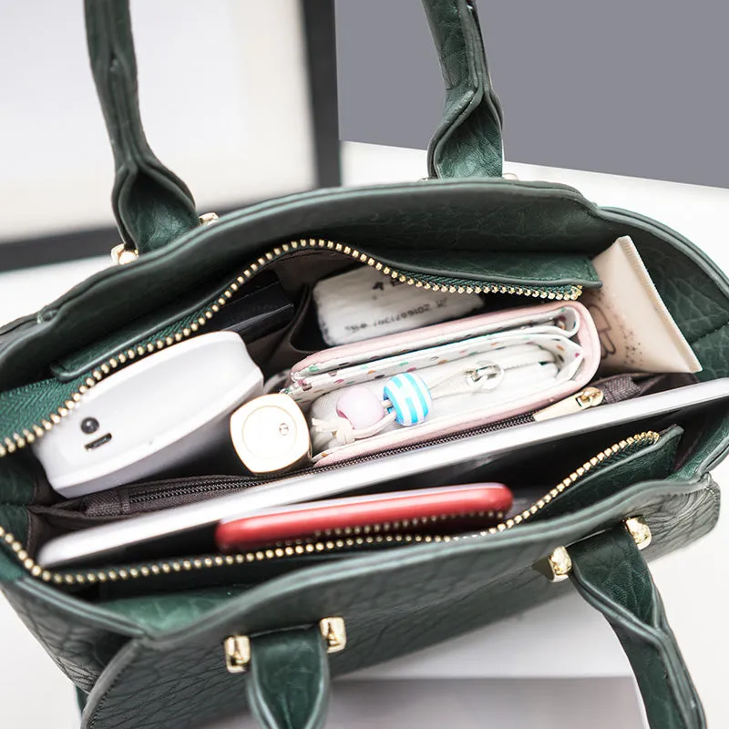 <bold>Top-Handle / Crossbody Bag  <br>Vegan-Leather