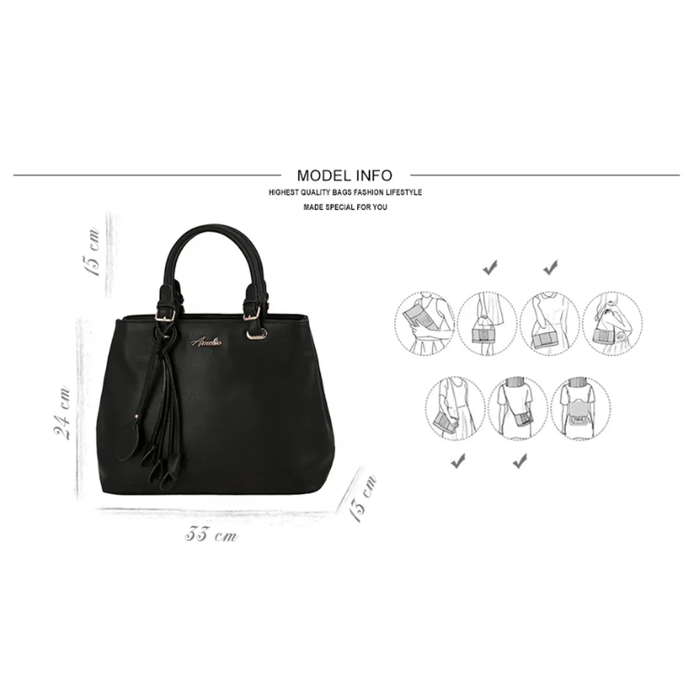 <bold>Top-Handle  / Shoulder Bag  <br>Vegan-Leather