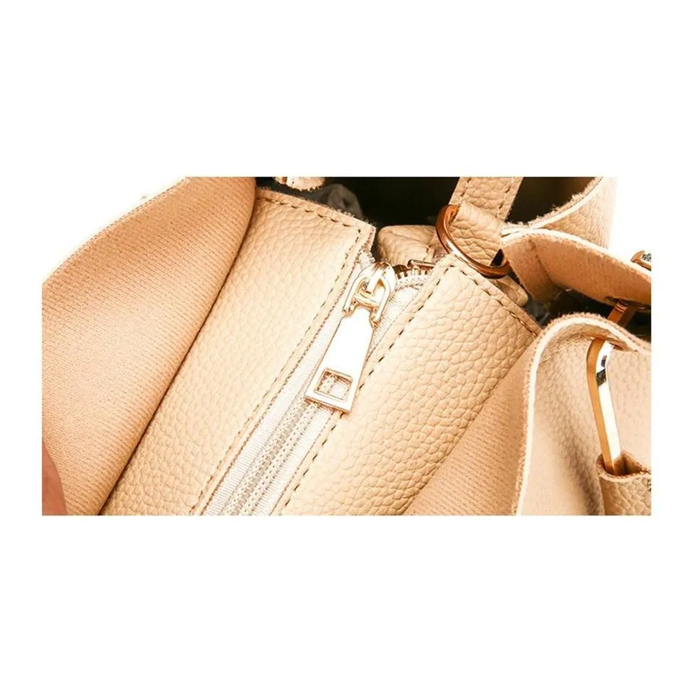 <bold>Tote & Crossbody Bag Set <br>Vegan-Leather