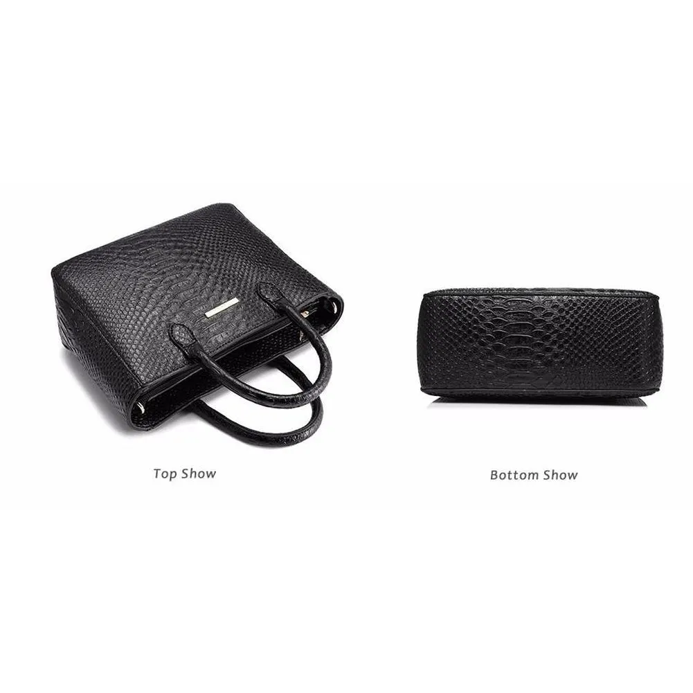 <bold>Tote & Crossbody Bag Set <br>Vegan-Leather
