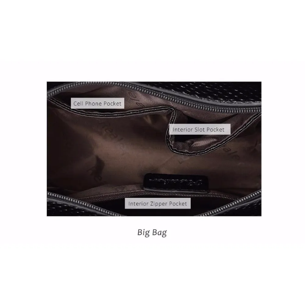 <bold>Tote & Crossbody Bag Set <br>Vegan-Leather