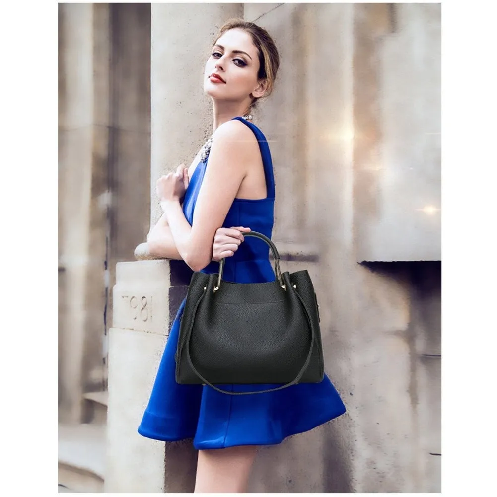 <bold>Tote & Crossbody Bag Set <br>Vegan-Leather