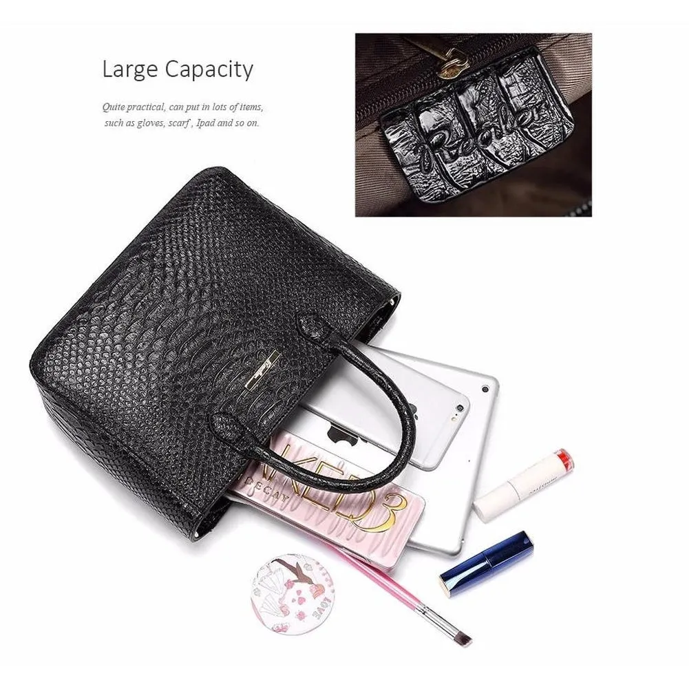 <bold>Tote & Crossbody Bag Set <br>Vegan-Leather