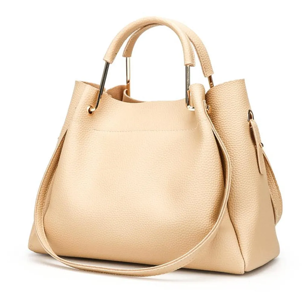 <bold>Tote & Crossbody Bag Set <br>Vegan-Leather