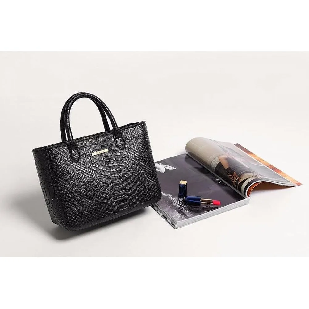 <bold>Tote & Crossbody Bag Set <br>Vegan-Leather