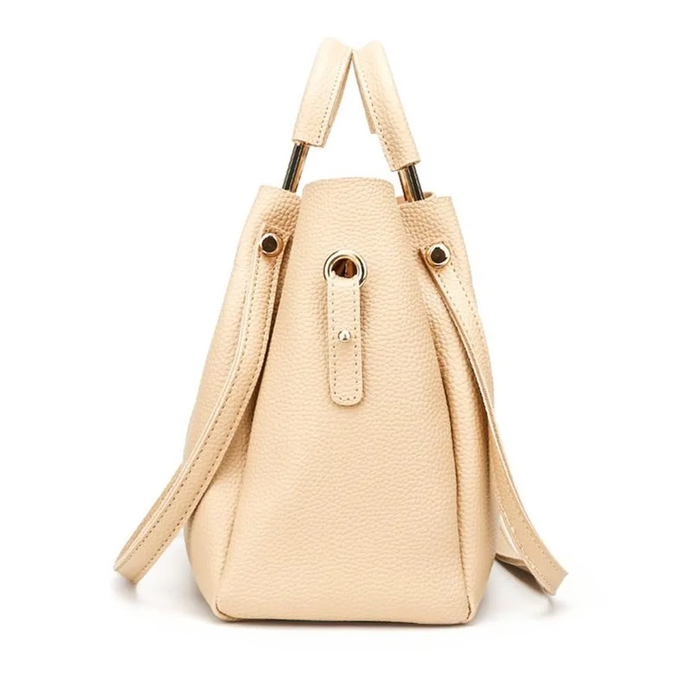 <bold>Tote & Crossbody Bag Set <br>Vegan-Leather