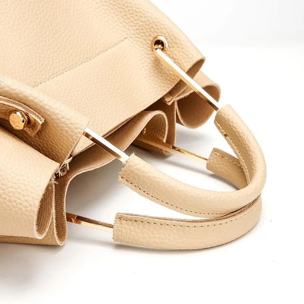 <bold>Tote & Crossbody Bag Set <br>Vegan-Leather